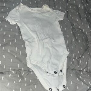 Carter's Soft White Baby Bodysuit